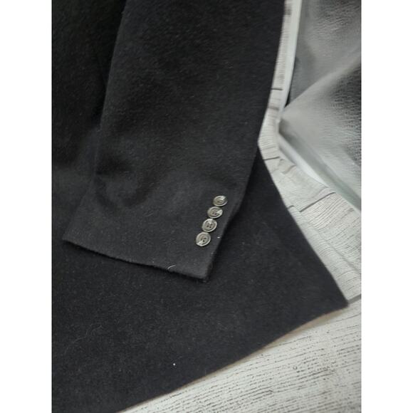 Vtg Ralph Lauren 100% Camel Hair Jacket Blazer 46L Two Button Jacket Canada Blck - Picture 2 of 10